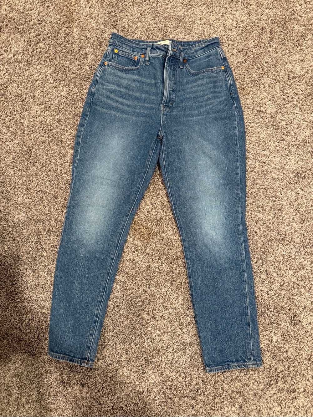 Madewell curvy perfect vintage fit Jeans in Medium Blue Wash